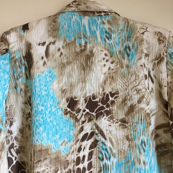 Eccentric Animal Print Button Down Dress Shirt - Picture 7 of 16